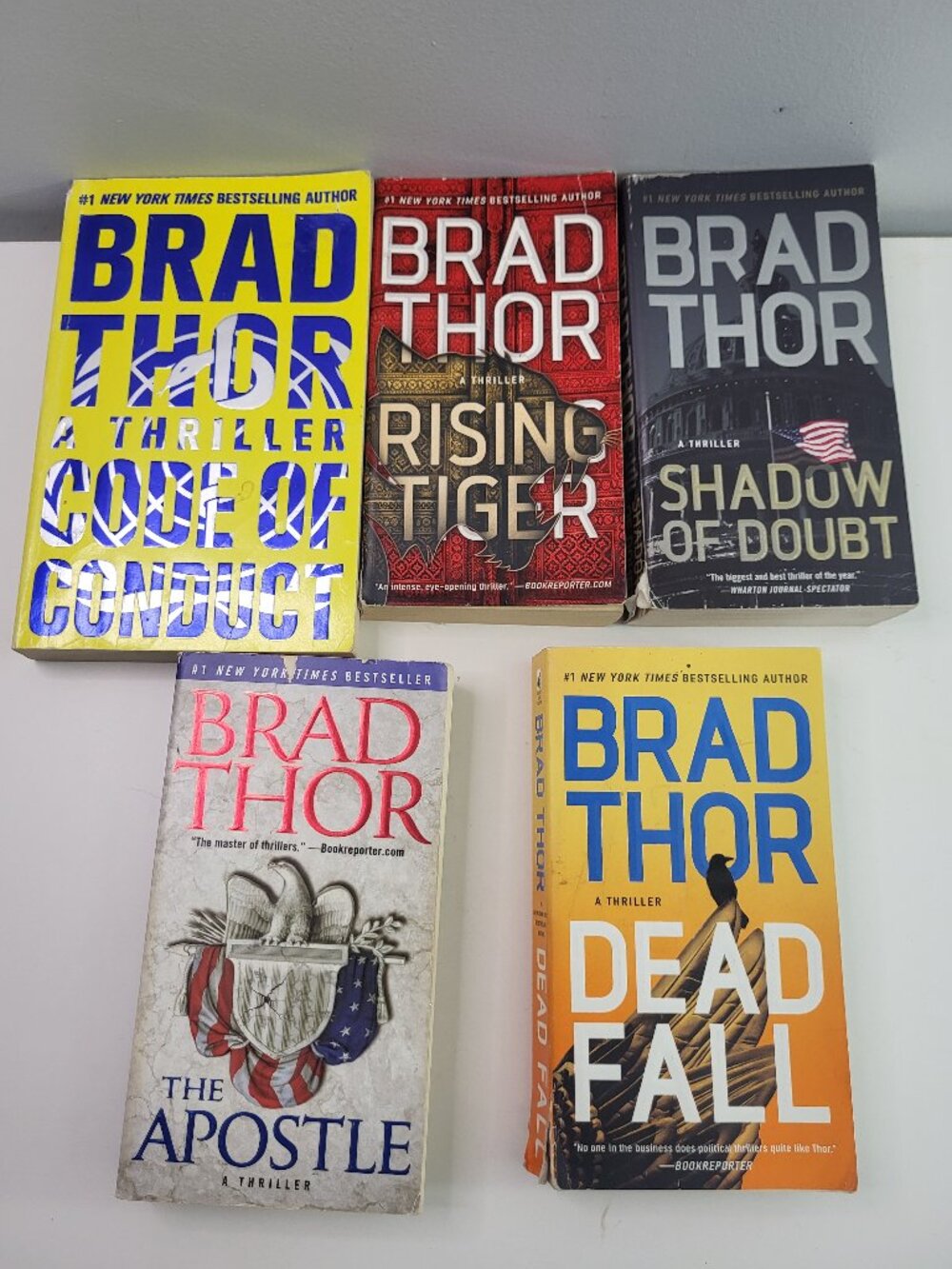 Brad Thor Book Lot of 5 Scot Harvath Political Thriller Paperbacks